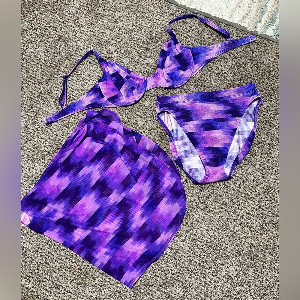 La Blanca Three Piece Bikini w/ Wrap